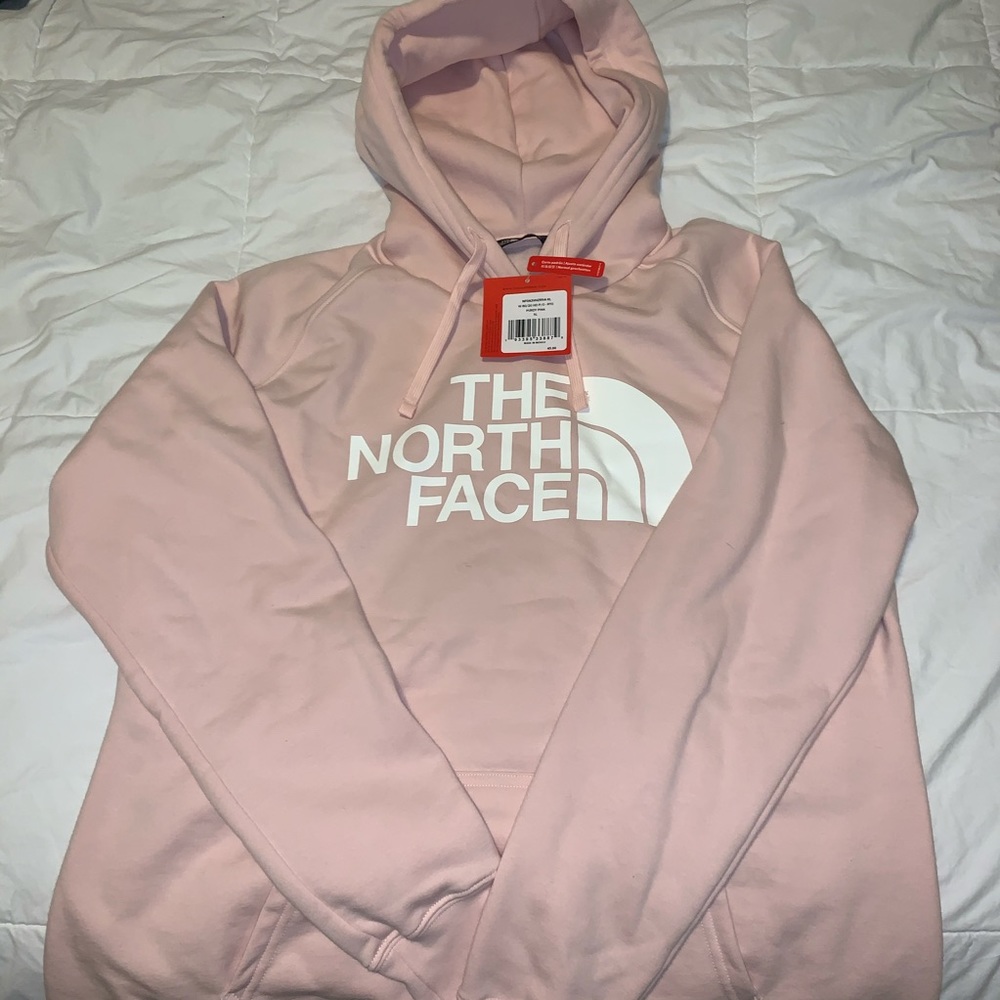 Light pink The North Face hoodie